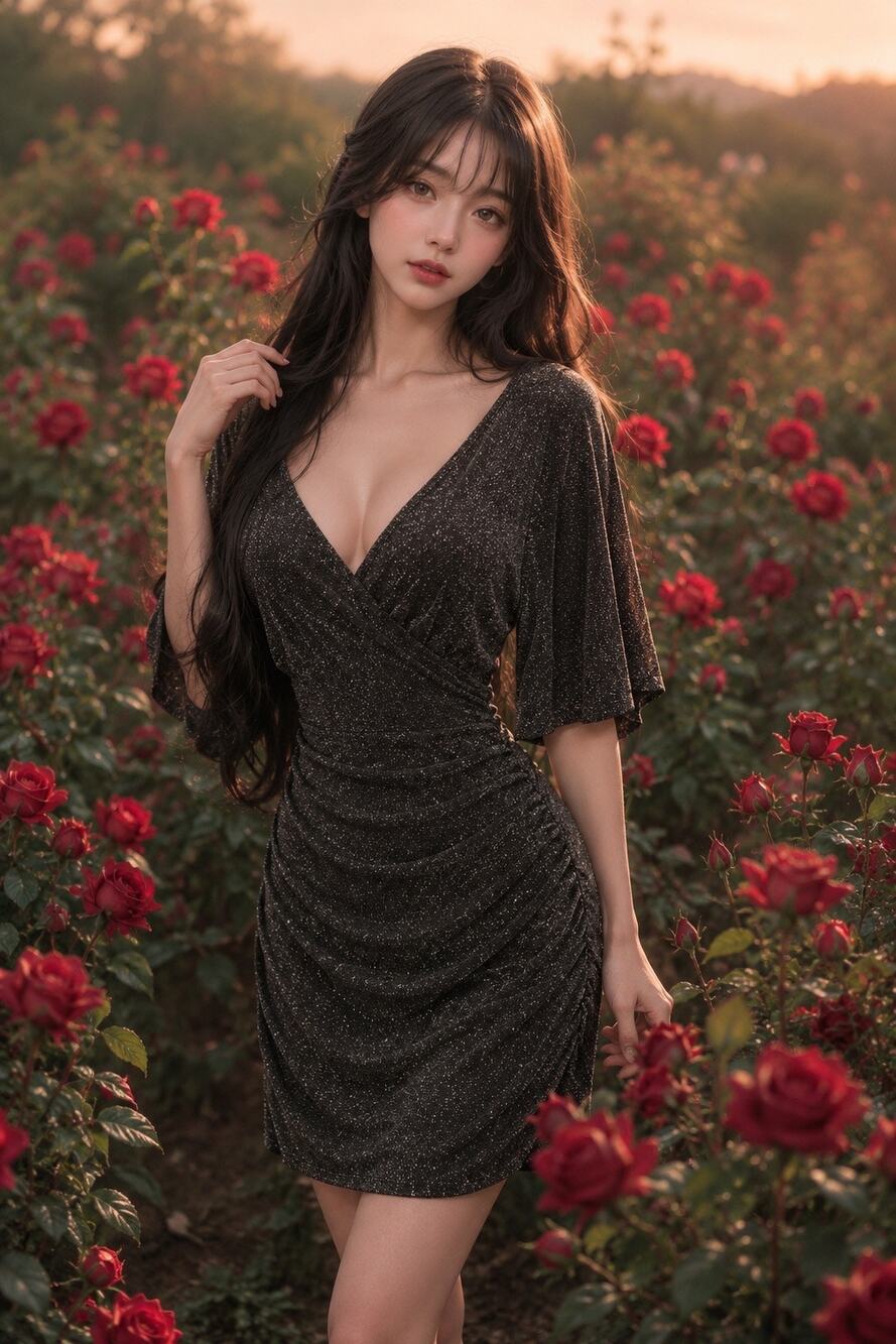 Going Glam plunge front kimono slv shimmery Gathered mini dress
